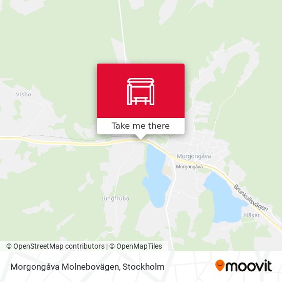 Morgongåva Molnebovägen map
