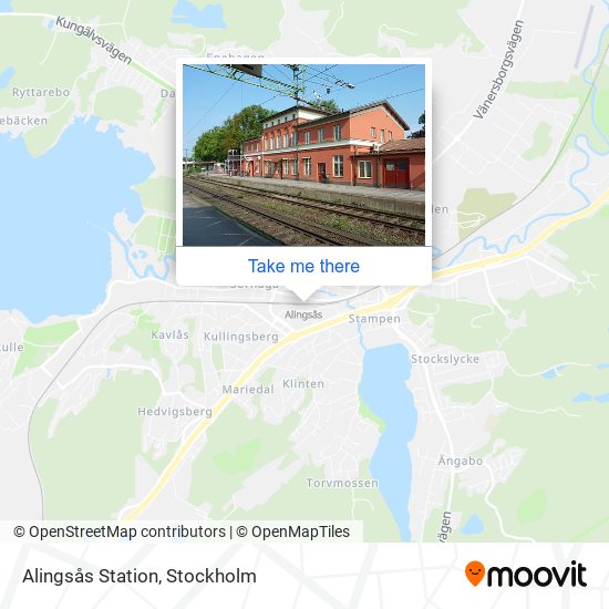 Alingsås Station map
