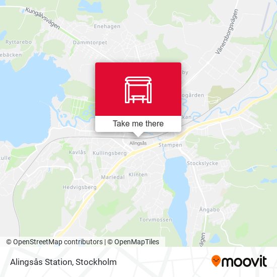 Alingsås Station map