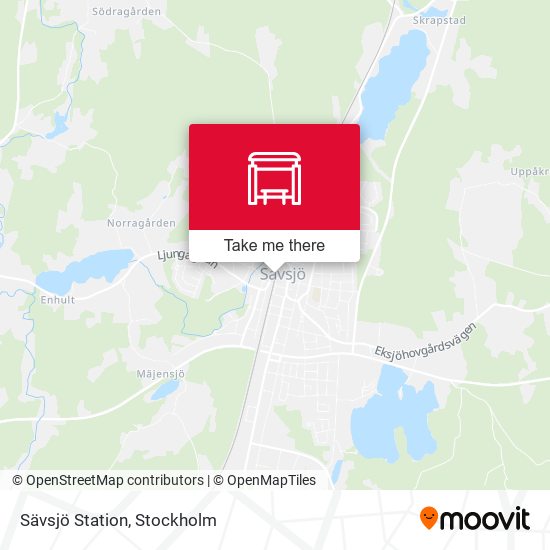 Sävsjö Station map