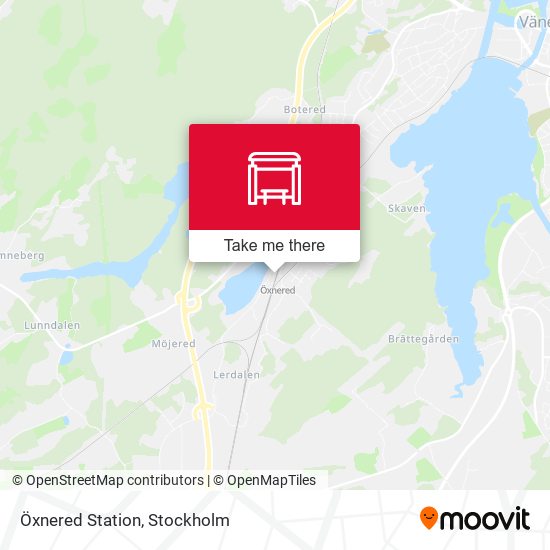 Öxnered Station map