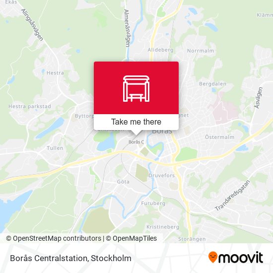 Borås Centralstation map