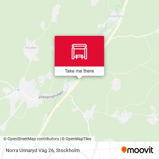 Norra Unnaryd Väg 26 map
