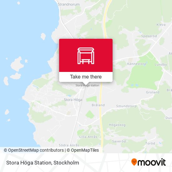 Stora Höga Station map