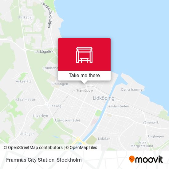 Framnäs City Station map