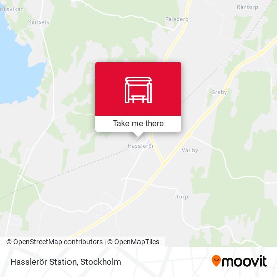 Hasslerör Station map