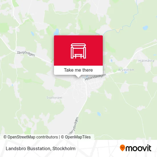 Landsbro Busstation map