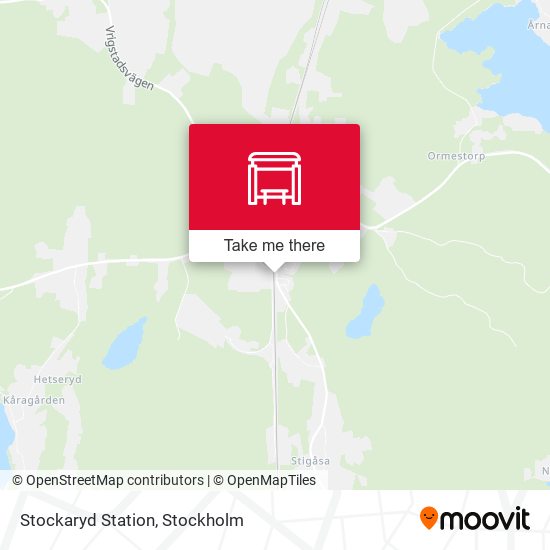 Stockaryd Station map