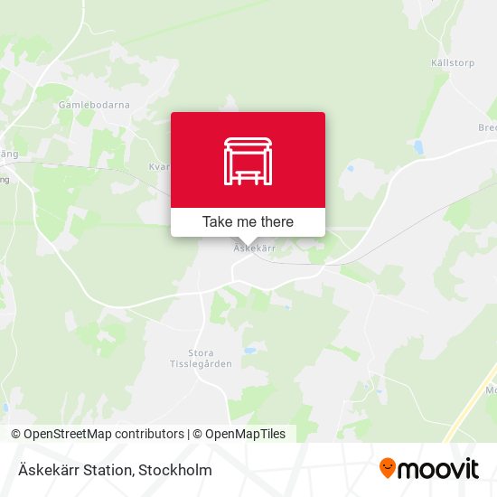 Äskekärr Station map