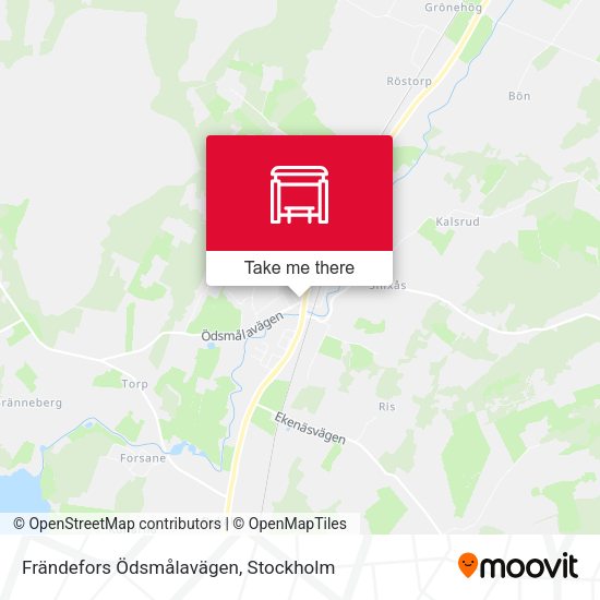 Frändefors Ödsmålavägen map