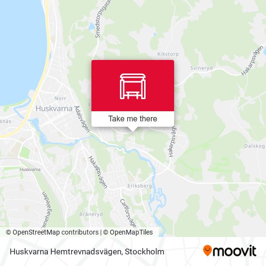 Huskvarna Hemtrevnadsvägen map