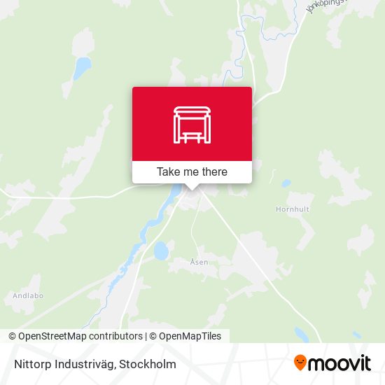Nittorp Industriväg map