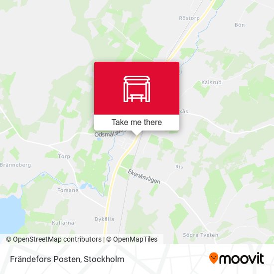 Frändefors Posten map