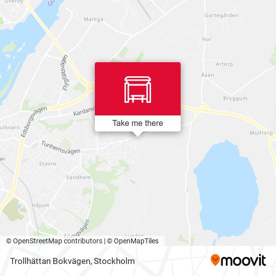 Trollhättan Bokvägen map