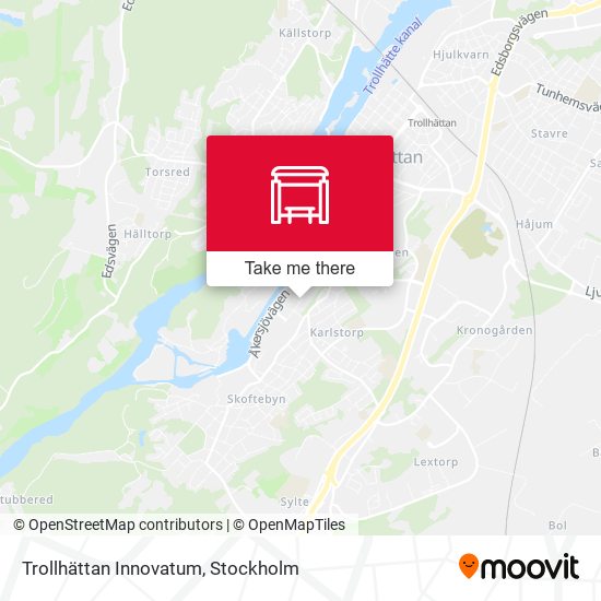 Trollhättan Innovatum map