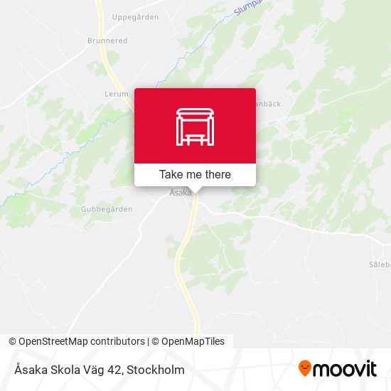 Åsaka Skola Väg 42 map