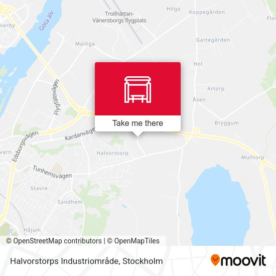 Halvorstorps Industriområde map