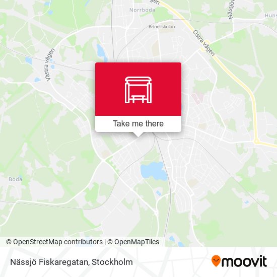 Nässjö Fiskaregatan map