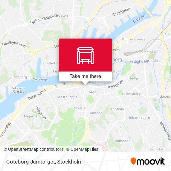 Göteborg Järntorget map