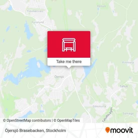 Öjersjö Brasebacken map