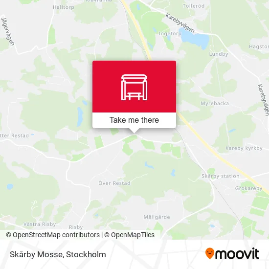 Skårby Mosse map
