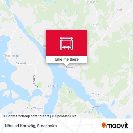 Nösund Korsväg map