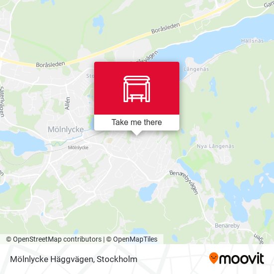 Mölnlycke Häggvägen map