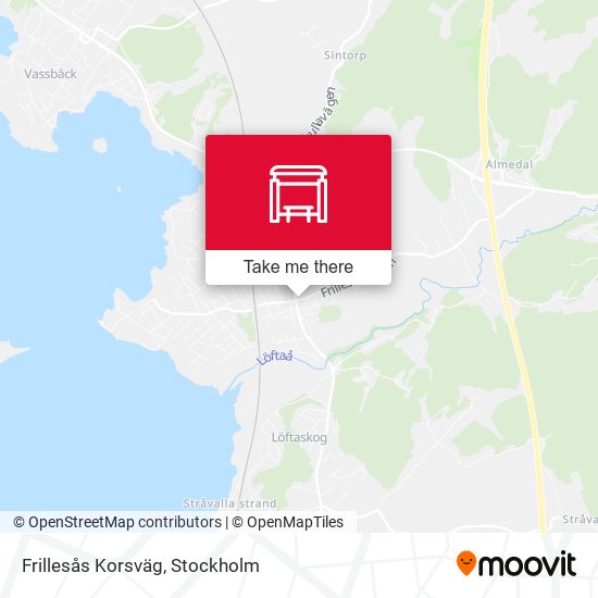 Frillesås Korsväg map