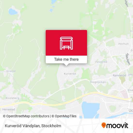Kurveröd Vändplan map