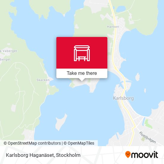 Karlsborg Haganäset map
