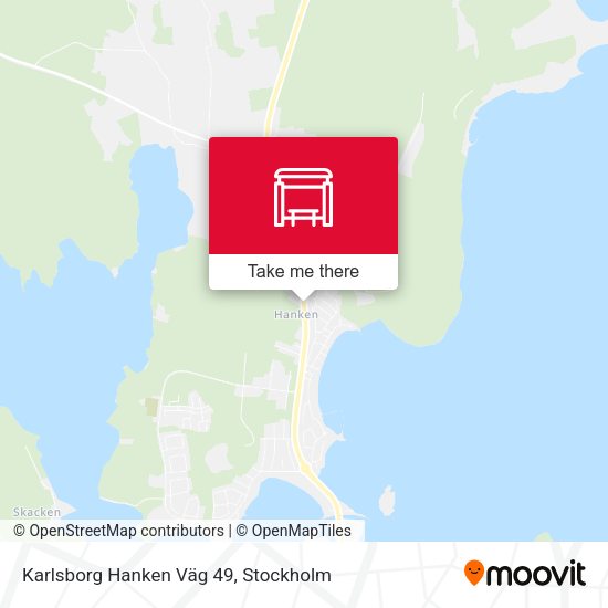 Karlsborg Hanken Väg 49 map