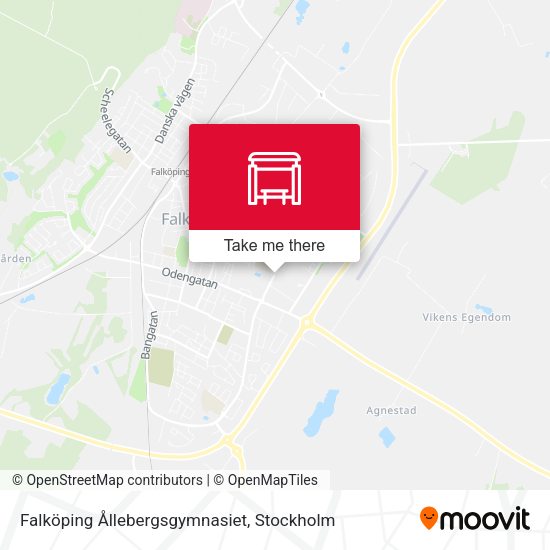 Falköping Ållebergsgymnasiet map