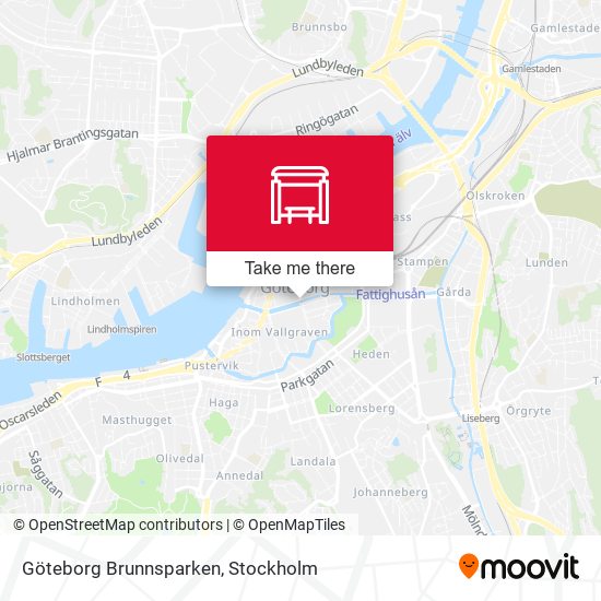 Göteborg Brunnsparken map