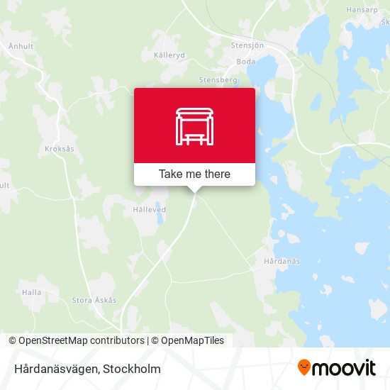 Hårdanäsvägen map