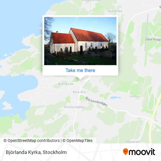Björlanda Kyrka map