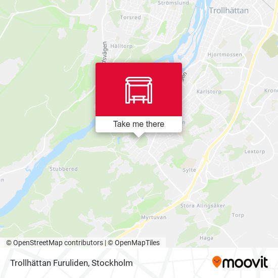 Trollhättan Furuliden map