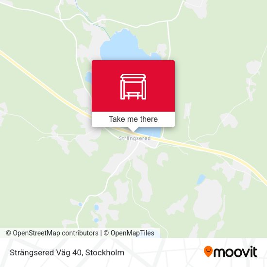 Strängsered Väg 40 map