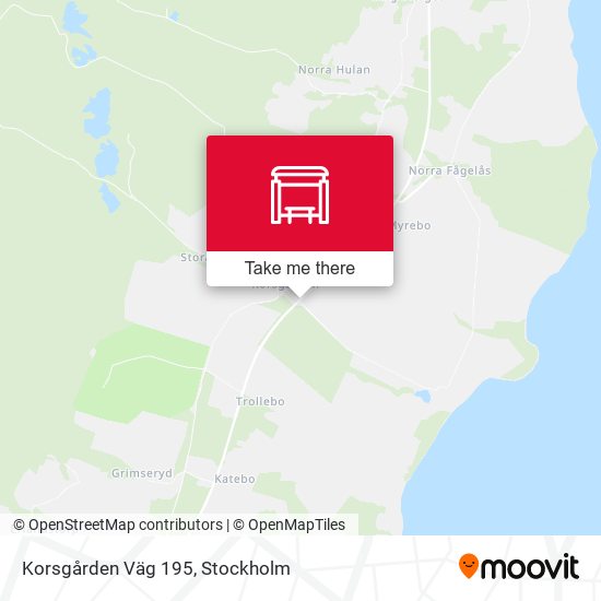 Korsgården Väg 195 map