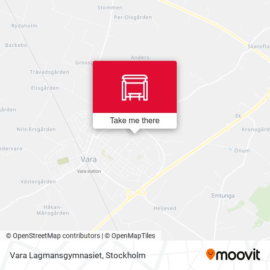 Vara Lagmansgymnasiet map