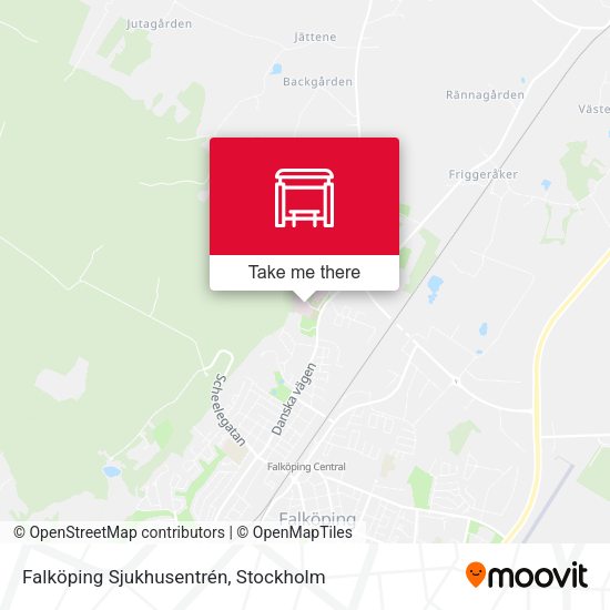 Falköping Sjukhusentrén map