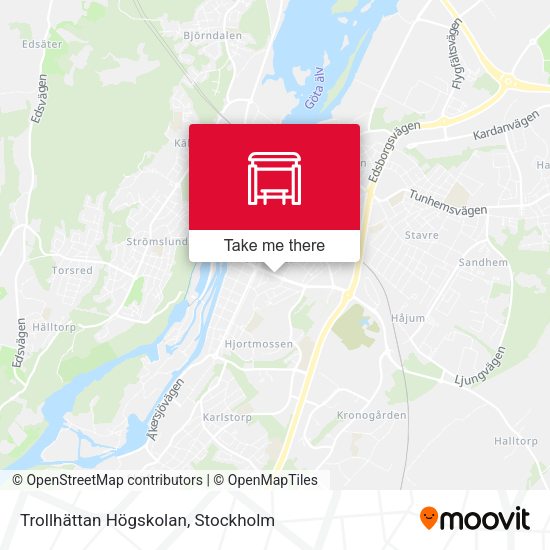Trollhättan Högskolan map