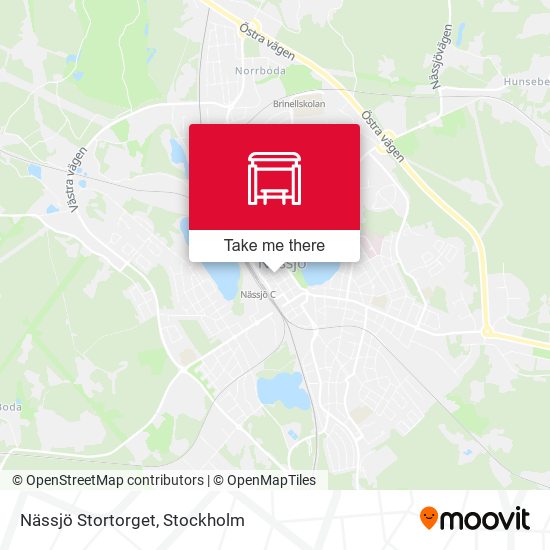 Nässjö Stortorget map