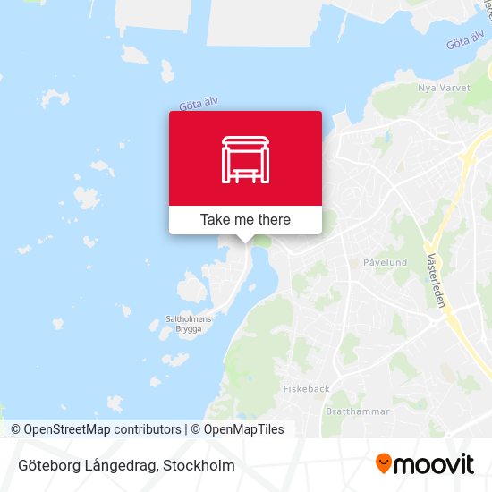 Göteborg Långedrag map