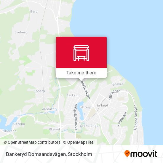 Bankeryd Domsandsvägen map