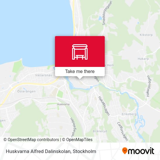 Huskvarna Alfred Dalinskolan map