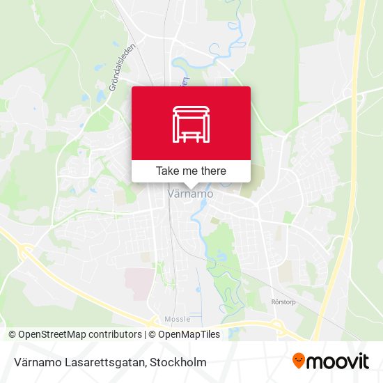 Värnamo Lasarettsgatan map