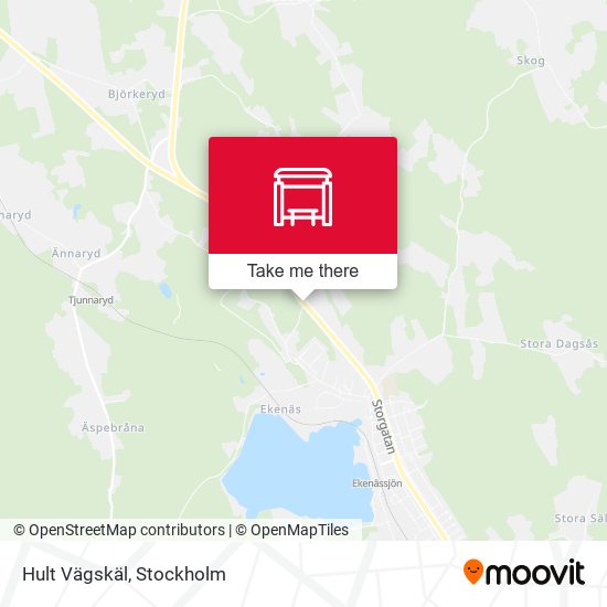 Hult Vägskäl map