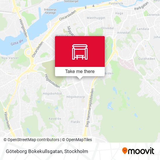 Göteborg Bokekullsgatan map
