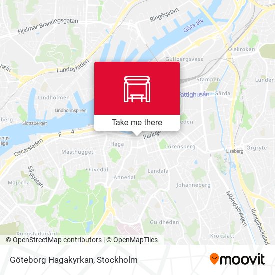 Göteborg Hagakyrkan map