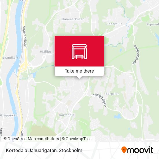 Kortedala Januarigatan map